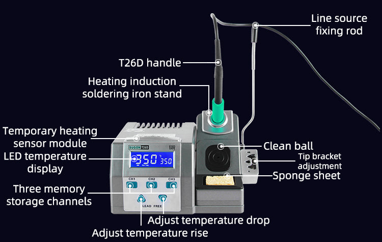 Estacion de soldado + punta JBC T26 - Soldering station