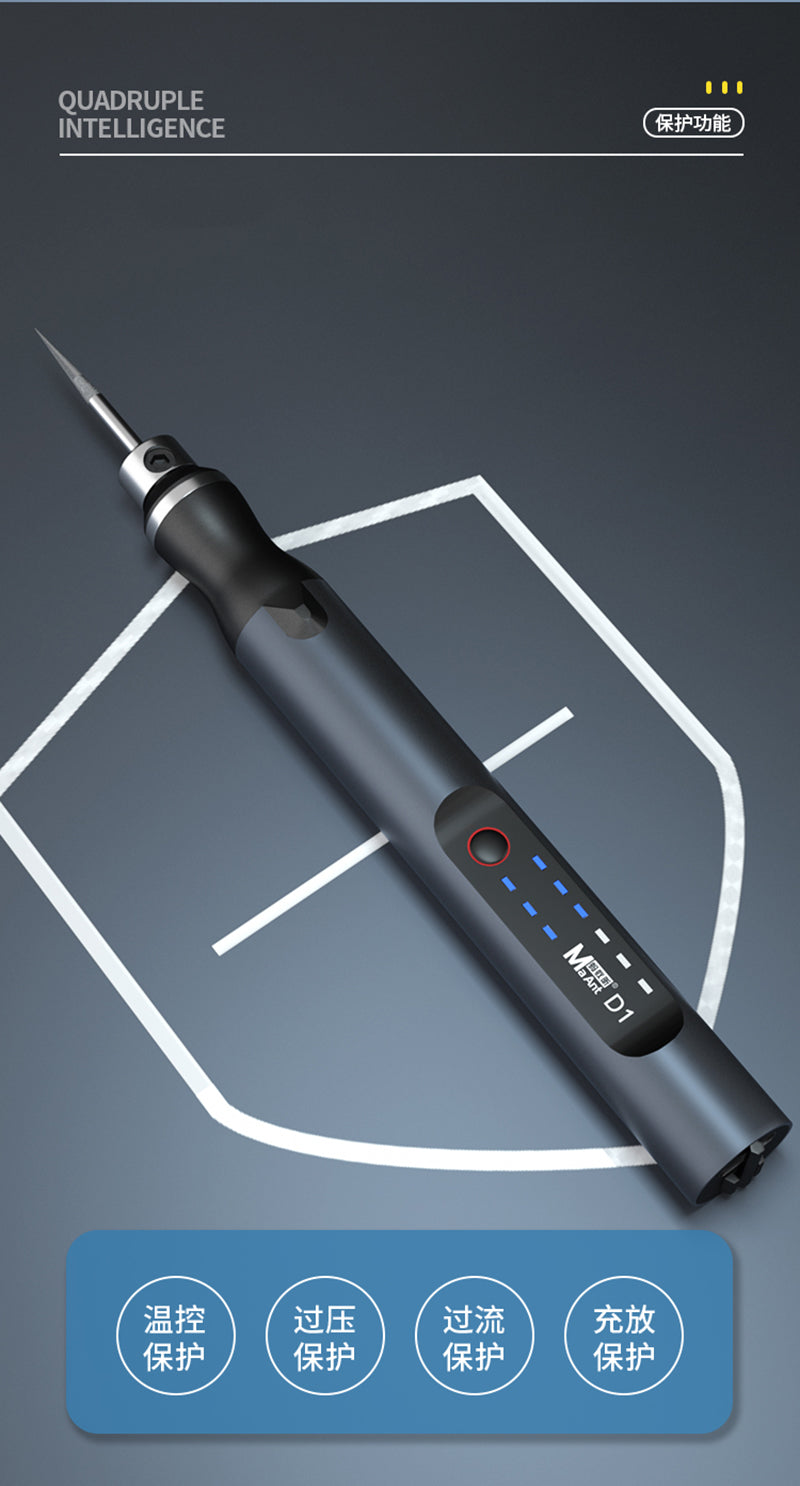 Mini tornio elettrico intelligente D1 - Penna per lucidatura elettrica intelligente