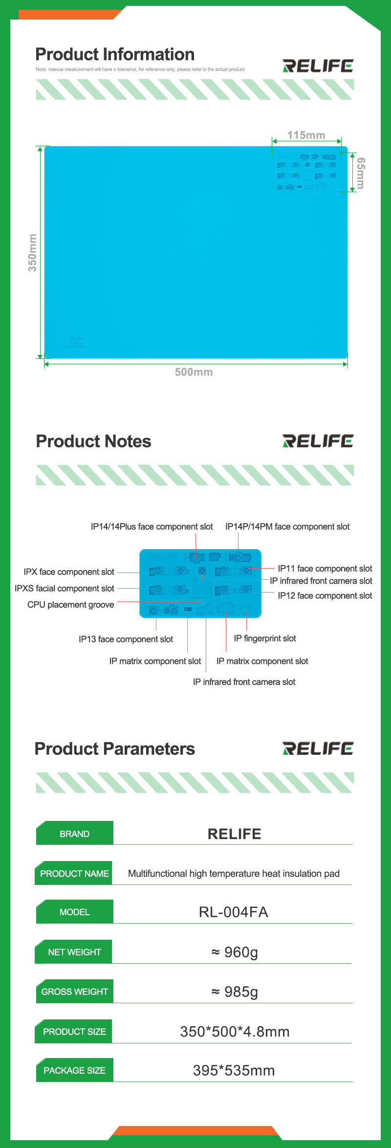 Manta termica multifuncional RL-004FA - Multifunctional heat pad