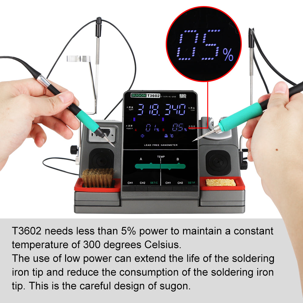 Soldering station + 2 tips JBC T3602 - Soldering station