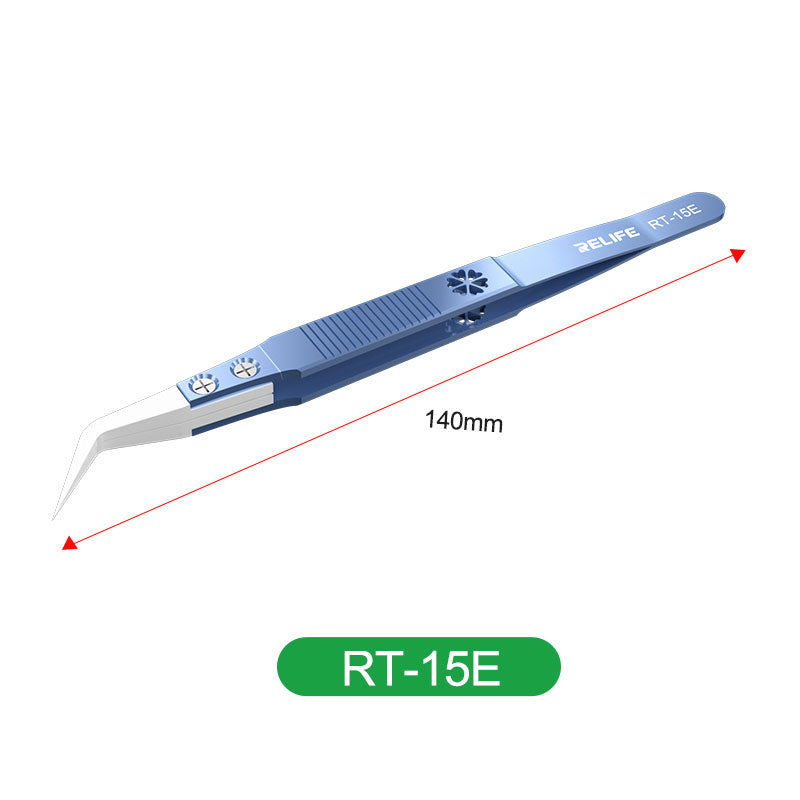 RT-11E/15E titanium anti-static precision tweezers - Titanium Tweezer